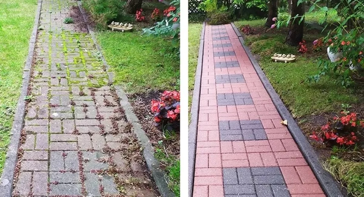 Czysta i lśniąca jak nowa Twoja kostka brukowa! Cena za 15m2 - inne patrz treść