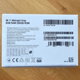 Telefon Xiaomi Mi 11 Midnight Gray - 8GB RAM, 256GB ROM