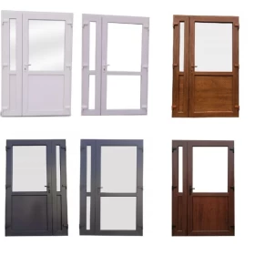 Drzwi zewnętrzne 90x200 PCV antracyt jak ALUMINIOWE sklepowe tarasowe