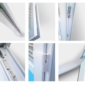 Drzwi zewnętrzne 90x200 PCV antracyt jak ALUMINIOWE sklepowe tarasowe