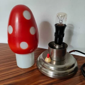 Lampa, lampka Grzybek, art deco, lata 30, PRL, vintage