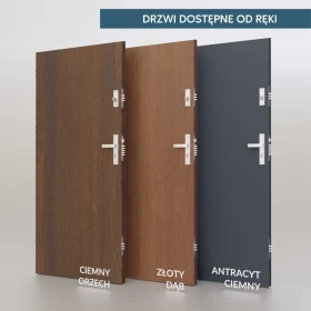 Drzwi stalowe antywłamaniowe RC 3, Rw = 43 dB z montazem