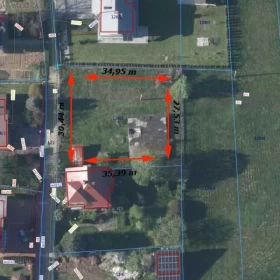 Działka na sprzedaż Jasło ul. im. Stefana Żeromskiego - dom fundament