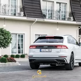 Audi Q8 Białe, Auto ślubne, Samochód do ślubu