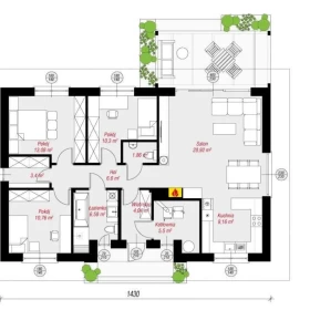 Sprzedam Dom parterowy w Piskórce 100m2+100m2 poddasza 1000m2 działka