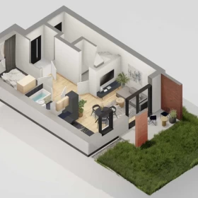 Sprzedam Mieszkanie 41,79 m2 balkon + teren zielony Budziwojska