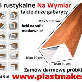 Belki rustykalne na wymiar, imitacja drewna na sufity prosto od producenta