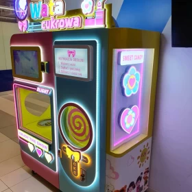 Gotowy biznes sprzedam Automat do waty cukrowej w centrum handlowym