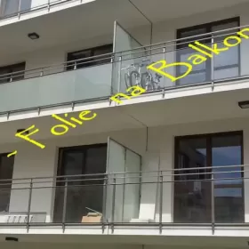 Folia matowa na szklany balkon Wilanów- Sarmacka, Osi, Teodorowicza, Al Rzeczypospolitej , Klimczaka -oklejanie balkonów Warszawa Mat Mrozony