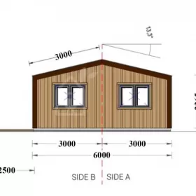 Domek drewniany 70m2 bez pozwolenia na budowę