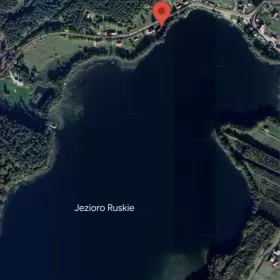 Domek na Mazurach z własną linią brzegową nad jeziorem, sauna, bania