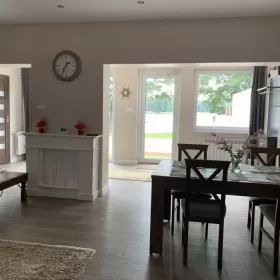 Domek na Mazurach z własną linią brzegową nad jeziorem, sauna, bania