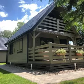 Domek letniskowy na Mazurach z linią brzegową - Domek nad jeziorem