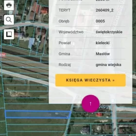 Domaszowice, Gmina Masłów, Działka budowlana