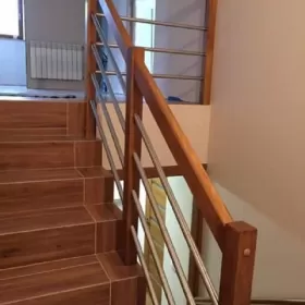 Balustrada Barierka Drewniana Metalowa Na Wymiar