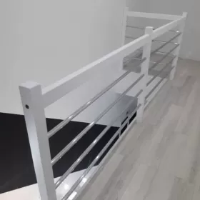 Balustrada Barierka Drewniana Metalowa Na Wymiar