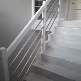 Balustrada Barierka Drewniana Metalowa Na Wymiar