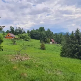 Działka BUDOWLANA widokowa w górach Soblówka 8.6ar Beskidy