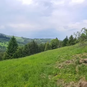 Działka BUDOWLANA widokowa w górach Soblówka 8.6ar Beskidy