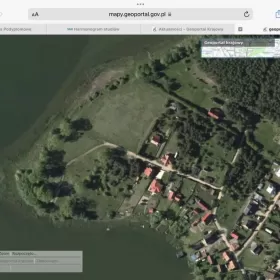 Spychowo Mazury działka nad jeziorem