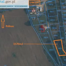 Działka budowlana 1570m2 - Domachowo - 20 min od Gdańska