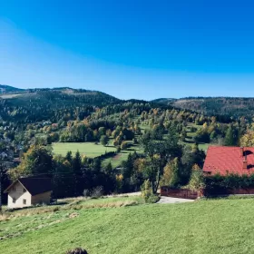 Piękna działka w Korbielowie Media/Projekt/Pozwolenie bud. - GOTOWA
