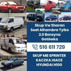Skup Vw Sharan Seat Alhambra Tylko 2.0 Benzyna Gotówka