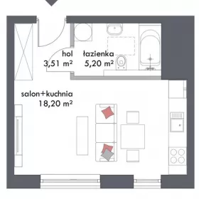 Sprzedam Kawalerka w centrum Łódź , ul. Ogrodowa 4