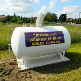 Dostawa gazu do domu - zbiorniki na gaz płynny Pegas Grupa