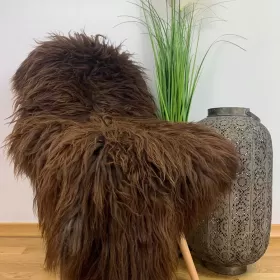 Stylowy dywan, uniwersalna naturalna skóra owcza Heidschnucke