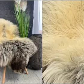 Stylowy dywan, uniwersalna naturalna skóra owcza holenderska i Texel