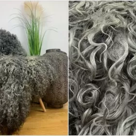 Stylowy dywan, uniwersalna naturalna skóra owcza Gotland