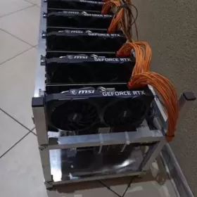 Koparka kryptowalut 359 MH/s 6 x NVIDIA GeForce RTX 3070 MSI sprzedam 