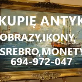 KUPIĘ ANTYKI SREBRA,MONETY,IKONY,ZEGARKI,MILITARIA
