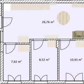 Wynajmę mieszkanie 4 pokoje, czynsz 0 zł balkon Skórzewo