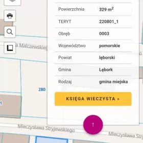 Sprzedam działkę budowlaną w centrum Lęborka