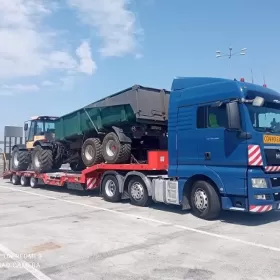 Transport maszyn 24 ton , pomoc drogowa, laweta Poznań Wielkopolska