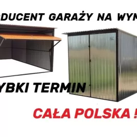 Garaż blaszany Blaszak Garaże blaszane 3x5 4x5 4x6 6x5 Blaszaki RATY Cała Polska SZYBKI TERMIN !
