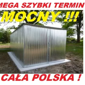 Garaż blaszany Blaszak Garaże blaszane 3x5 4x5 4x6 6x5 Blaszaki RATY Cała Polska SZYBKI TERMIN !