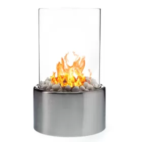 Srebrny kominek Warmy - stylowy dodatek dla każdego + biopaliwo gratis