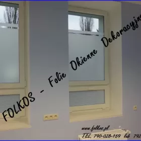 Oklejamy okna , drzwi, witryny, przeszklenia biurowe Łomża- Białystok i okolice -Folkos folie okienne 