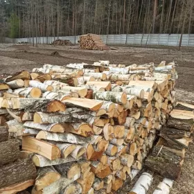 Drewno opałowe kominkowe BRZOZA DĄB OWOCOWE pocięte połupane układane