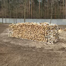Drewno opałowe kominkowe BRZOZA DĄB OWOCOWE pocięte połupane układane