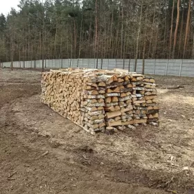 Drewno opałowe kominkowe BRZOZA DĄB OWOCOWE pocięte połupane układane