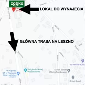 Lokal na wynajem Śmigiel przy głównej ulicy w kierunku centrum