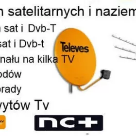 Montaż serwis anten satelitarnych i naziemnych DVB-T 