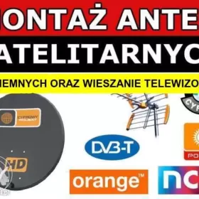 Montaż Serwis anten satelitarnych, naziemnych DVBT2 HEVC