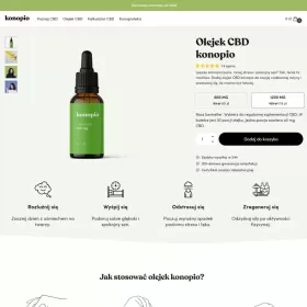 Dochodowy sklep internetowy w niszy CBD - konopio.pl