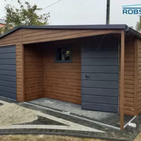 Garaż drewnopodobny 7x5m - montaż GRATIS! #81